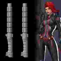 Black Widow - Batons - Marvel Rivals Cosplay Prop