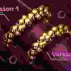 Bubbly Gold Ring Unisex Women Men Band ring STL OBJ