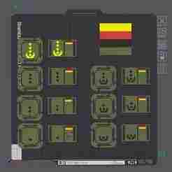 Bundeswehr officers MOLLE rank clips - individual & reliable