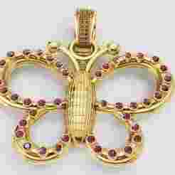 BUTTERFLY PENDANT 3D PRINTABLE MODEL