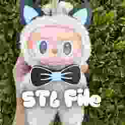 Cat Set Labubu Headband and Bow