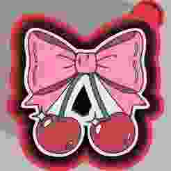 🍒🎀 Cherry Bow – Freshie, Keychain, Resin & Candle Mold A bold & stylish bow with playful cherry accents