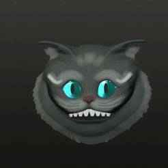 "Cheshire Cat - 3D Printable Mask STL" rison cat, smiling.