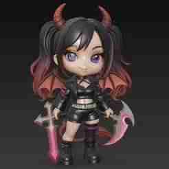 Chibi Female Demon Hunter
