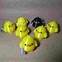 chick with a knife 🐤 cute keychain meme