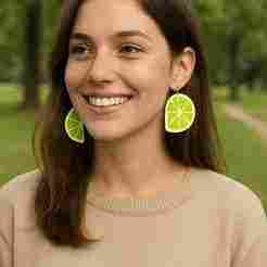 Citrus earrings 🍋 in 3D - Fun, fresh and trendy