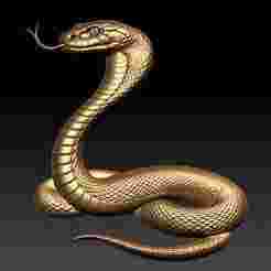 Coiled Majesty: A Serpentine Relief Sculpture of the Cobra’s Power