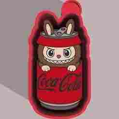🐰🥤 Cola Labubu – Freshie, Keychain, Resin & Candle Mold A bold & stylish bow with furry cartoon texture and mischievous grin