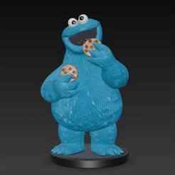 Cookie Monster Sesame Street - 3D figure Infinity/Disney style (100 mm)