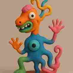 Crazy Figurine Art 3D Psychedelic