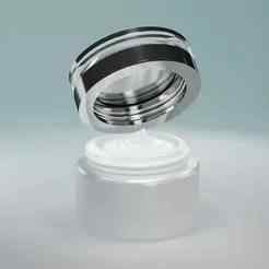 Cream jar and Cream 3D Model