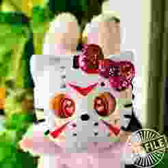 Creepy Hockey Kitty Mask