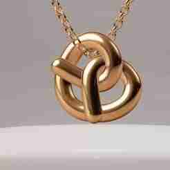 cretzel cookie pendant