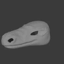 Crocodile fursuit mask