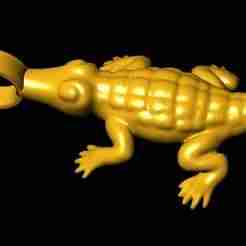 crocodile pendant charm