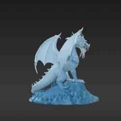 Crystalline Ice Dragon - Elemental Lord for Wargaming & Painting