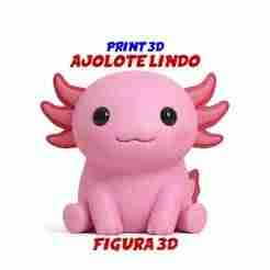 CUTE AJOLOTE 3D SCULPTURE
