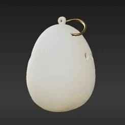 Cute Baby Dragon Hatching Egg Keychain Charm - Fantasy Creature 3D Print File