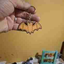 Cute bat keyring
