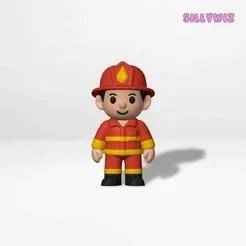 Cute Firefighter Boy