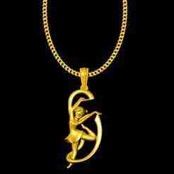 Dance girl pendant charm