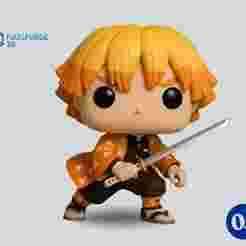 Demon Slayer - Zenitsu - Pixel Pop Nº005