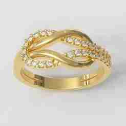 Diamond Knot Ring