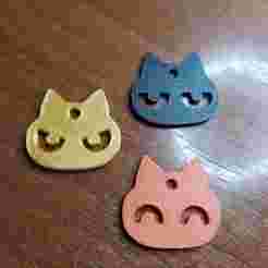 Dije llavero gato / Cat keyring charm