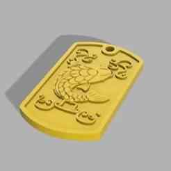 Dog Tag Pisces Saint Seiya (Knights of the Zodiac) Pisces