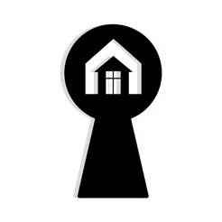 door floating inside a keyhole shape 1 - 2D/3D Wall Art STL+SVG For CNC Router, Plasma, Waterjet, Laser & 3D Printer