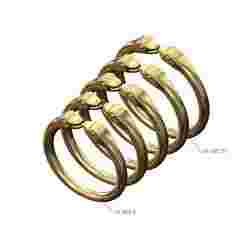 Double head open minimalist serpent ring US sizes 6to10 3D print model
