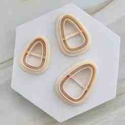 Doughnut Teardrop Polymer Clay Cutter