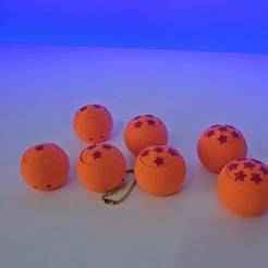 Dragon Balls - FIDGET CLICKERS KEYCHAIN 🌀 🟠🟠🟠🟠 🥋 (3MF / Unsupported)