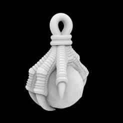 Dragon Claw Holding Orb Pendant