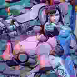 DVA Overwatch head bent