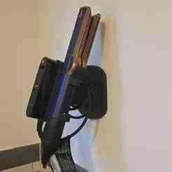 Dyson Airstrait standing and hanging handle