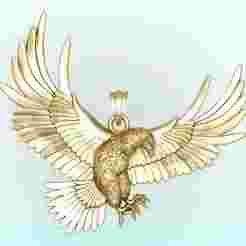 Eagle pendant - Mens pendant - N330