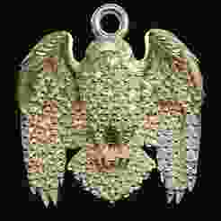 Eagle Pendant with Stones Hollowed 3D print model