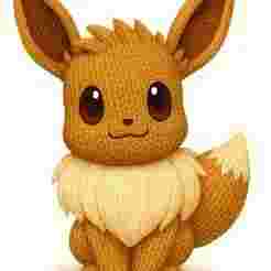 Eevee Crochet Style - Pokémon | 3D Printable Figure (STL)