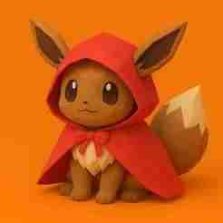 Eevee Halloween Custom Little Red Riding Hood - Pokemon Anime