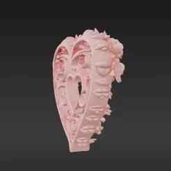 Elegant Floral Heart Ornament - Perfect Mother's Day Gift