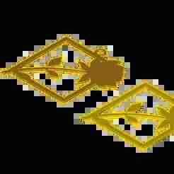 Elegant Rose Frame Pendant