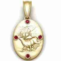 Elk Mountain Pendant – 3D Printable Model