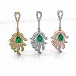 emerald pear jewelry pendant