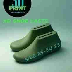 "EU 21 Shoe Lasts for Digital Projects | 3D Shoe Base".