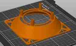 Fan Cover cable tie press fit holder for Cone One