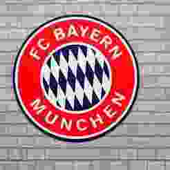 FC Bayern München 3D Crest Puzzle – Paintable Wall Emblem