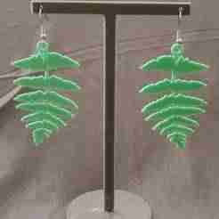 fern leaf earrings