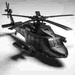 Fighting Helicopter 3D Print – Military Showpiece Decorative Model