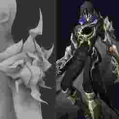 Flame Reaver - Shoulder Armor - Honkai Star Rail